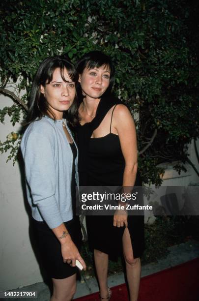 Holly Marie Combs and Shannen Doherty during 1998 Summer TCA Press Tour CBS Network at Ritz Carlton Hotel in Pasadena, California, United States,...