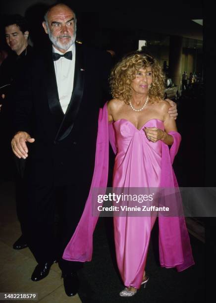 Sean Connery and Wife Micheline Roquebrune during 7th Annual American Cinematheque Award Salute to Sean Connery at Beverly Hilton Hotel in Beverly...