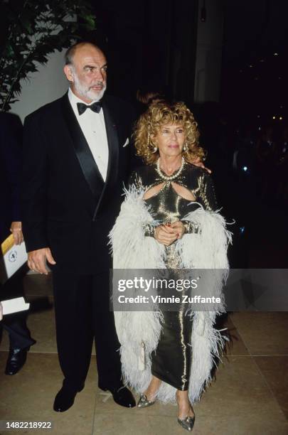 Sean Connery and wife Micheline Roquebrune during 8th Annual Carousel of Hope Ball at Beverly Hilton Hotel in Beverly Hills, California, United...