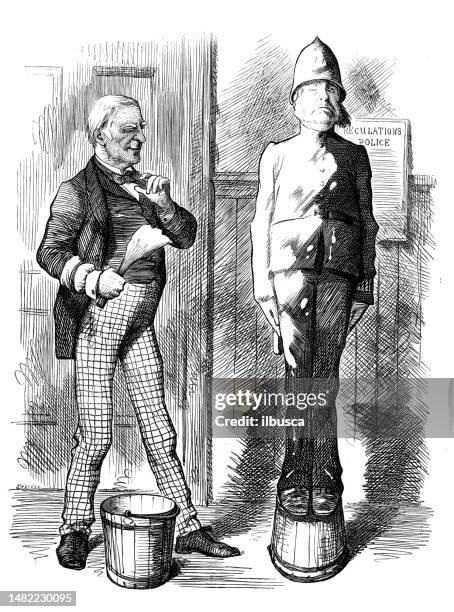 British Satire Caricature Comic Cartoon Illustration High-Res Vector ...