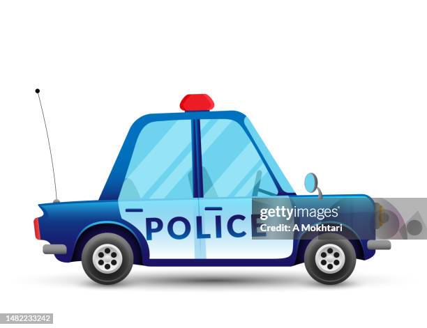 police car. - spartan cruiser stock illustrations