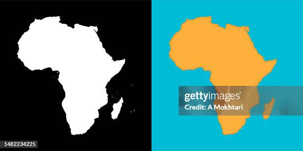 map of africa. - carte marine stock illustrations