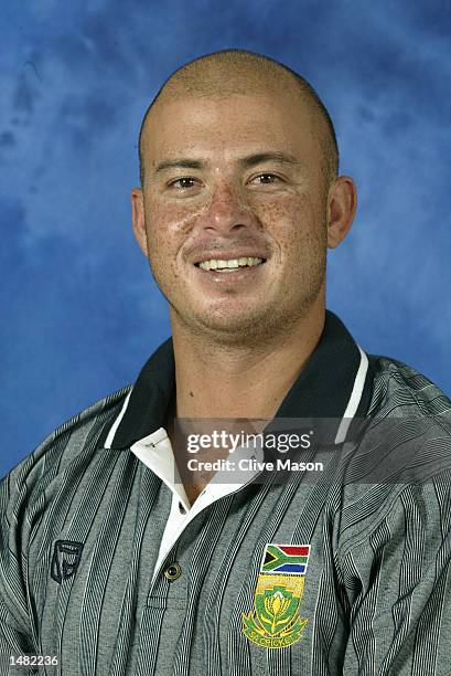 Portrait of Herschelle Gibbs of South Africa taken before the ICC Champions Trophy in Colombo, Sri Lanka on September 10, 2002.