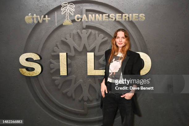 Rebecca Ferguson attends the CANNESERIES special screening post celebration of "Silo" at Palais Stéphanie Beach on April 14, 2023 in Cannes, France....