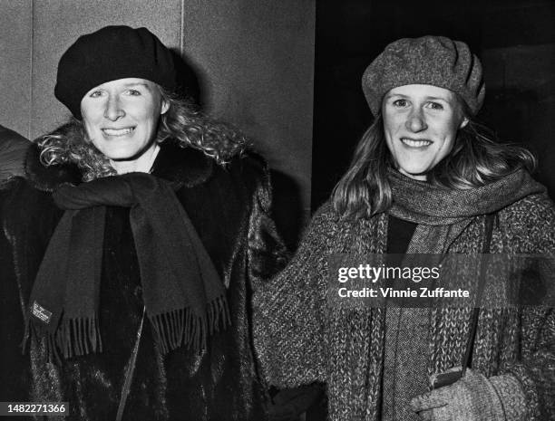 Glenn Close and sister Jessie Close attend the "Tin Men" New York City Premiere at the Museum of Modern Art in New York City, New York, United...