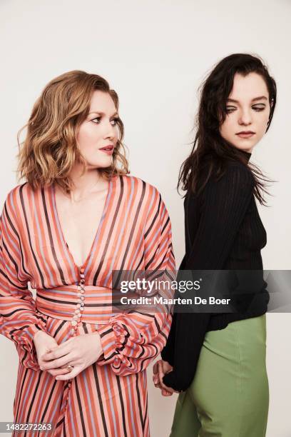 Mireille Enos and Esme Creed-Miles of 'Hanna' pose for a portrait during the 2019 Winter TCA Tour at Langham Hotel on February 13, 2019 in Pasadena,...