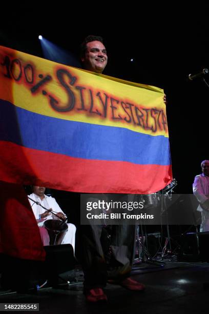 July 28: Silvestre Dangond performs on July 28th, 2007 in New York City.