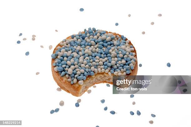 dutch rusk with sugar covered anise seeds - returning stock pictures, royalty-free photos & images