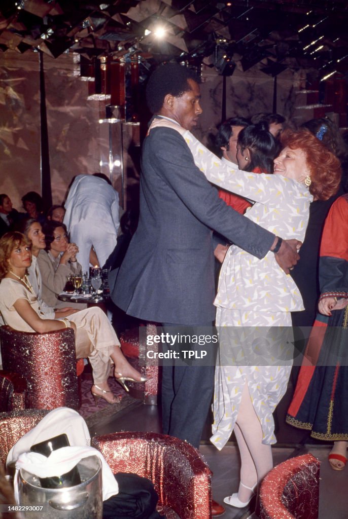 American actor Sterling St. Jacques dances with French singer Régine ...