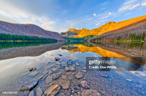 waterton national park in alberta canada - waterton lakes national park stockfoto's en -beelden