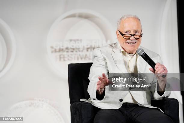 Richard Dreyfuss speaks onstage at the screening of “American Graffiti” during the 2023 TCM Classic Film Festival on April 14, 2023 in Los Angeles,...