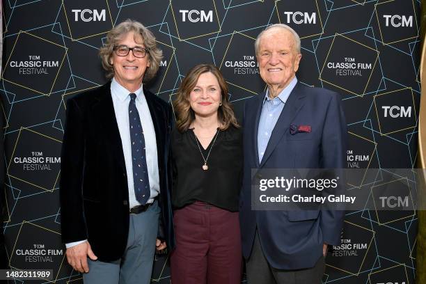 Alexander Payne, General Manager, Turner Classic Movies Pola Changnon, and George Stevens Jr. Attend the screening of "Penny Serenade" during the...