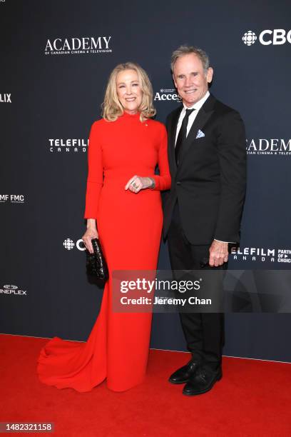 Catherine O'Hara, recipient of the Academy Icon Award, presented by CBC, and Bo Welch attend the 2023 Canadian Screen Awards - Comedic & Dramatic...