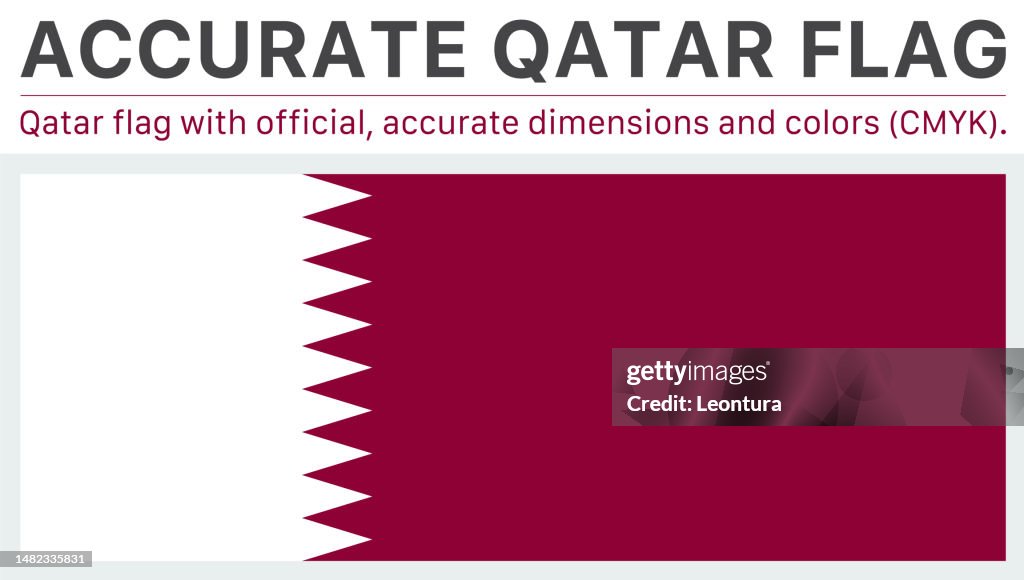 Qatari Rflag Qatari Flag High-Res Vector Graphic - Getty Images