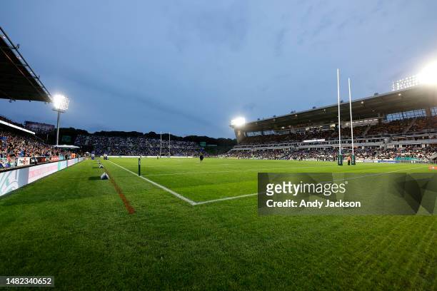General view of Mt Smart Stadium during the round seven NRL match between New Zealand Warriors and North Queensland Cowboys at Mt Smart Stadium on...