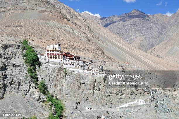 diskit gompa, nubra valley - ladakh, jammu and kashmir, india - nubra valley stock pictures, royalty-free photos & images