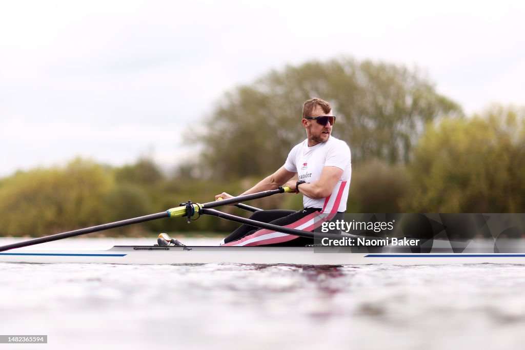 Luke Collins Rowing John Collins in action during the GB Rowing Trials and Small Boat ...