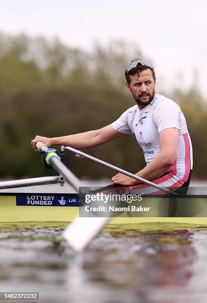 Jake Green Rowing Jacob Dawson of Leander during the GB Rowing Trials and Small Boat ...