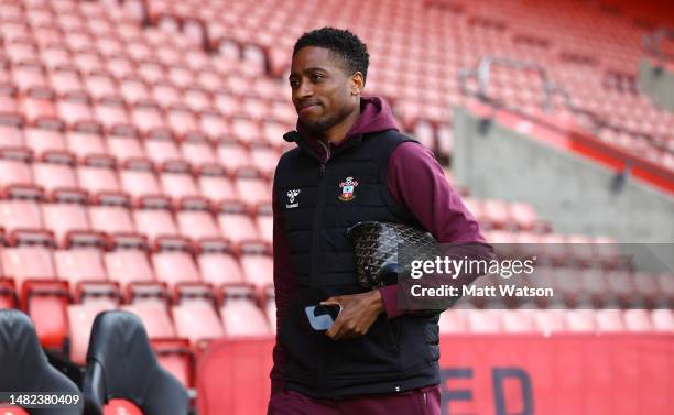 Kyle Walker-Peters of Southampton ahead of the Premier League match between Southampton FC and Crystal Palace at St. Mary's Stadium on April 15, 2023...
