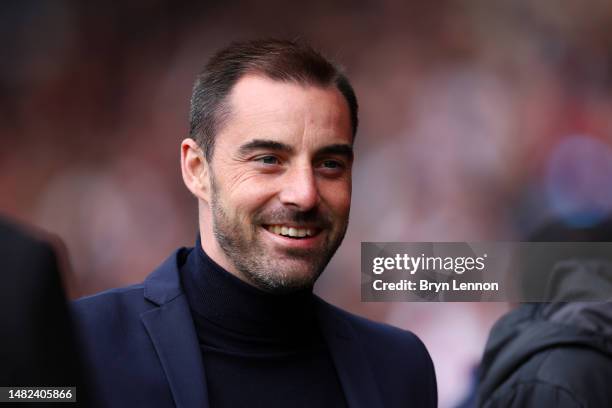 Ruben Selles, Manager of Southampton, looks on prior to the Premier League match between Southampton FC and Crystal Palace at Friends Provident St....