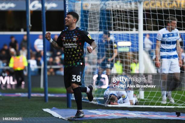 Gustavo Hamer of Coventry City celebrates scoring his teams second goal during the Sky Bet Championship between Queens Park Rangers and Coventry City...