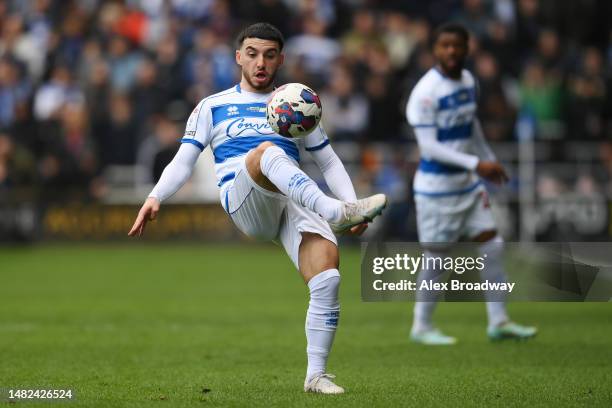 Ilias Chair of Queens Park Rangers in action during the Sky Bet Championship between Queens Park Rangers and Coventry City at Loftus Road on April...