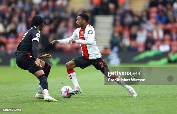 Kyle Walker-Peters of Southampton during the Premier League match between Southampton FC and Crystal Palace at St. Mary's Stadium on April 15, 2023...