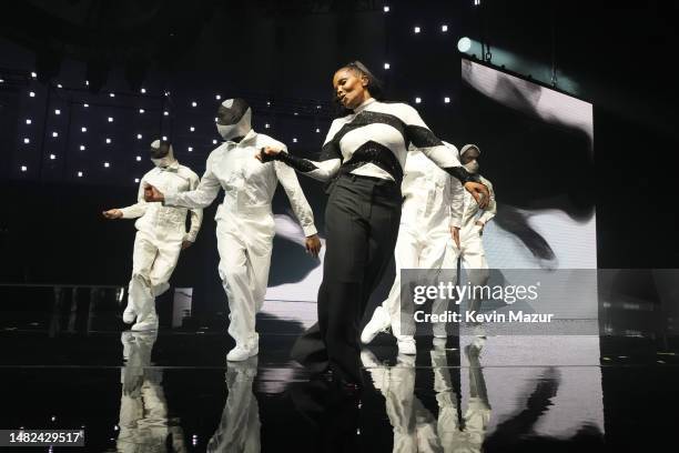 Janet Jackson performs at Hard Rock Live at Seminole Hard Rock Hotel & Casino Hollywood on April 14, 2023 in Hollywood, Florida.