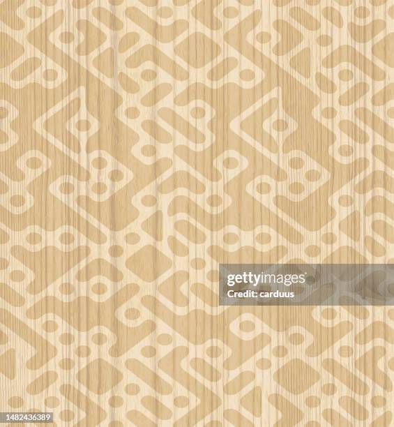 seamless wood textured abstract pattern - flooring samples stock illustrations