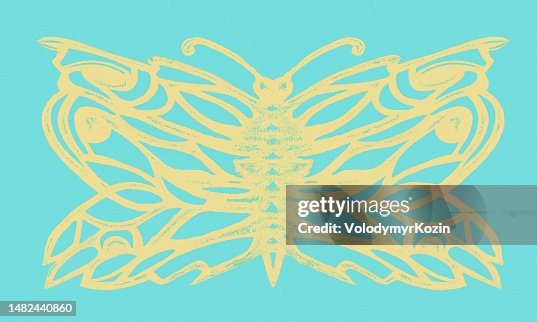 Butterfly Intimidate Pattern Butterfly Illustration In Pattern Technique High-Res Vector Graphic ...