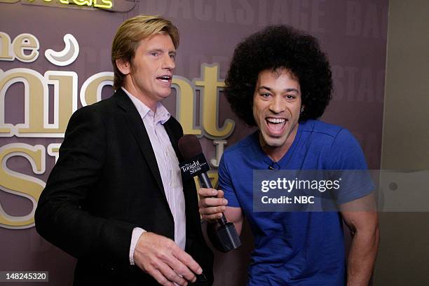 Episode 4285 -- Pictured: Actor Denis Leary during an interview with Bryan Branly backstage on July 12, 2012 --