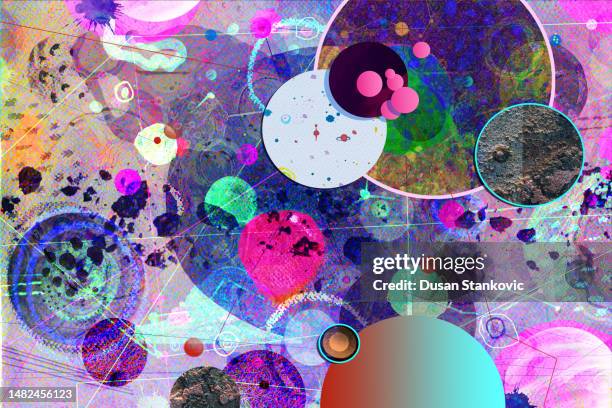 metaverse art - limitless innovation stock illustrations