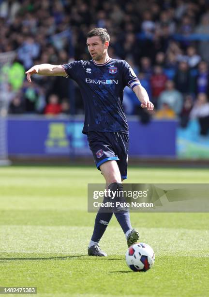 Paul Huntington of Carlisle United in action during the Sky Bet League Two between Carlisle United and Northampton Town at Brunton Park on April 15,...