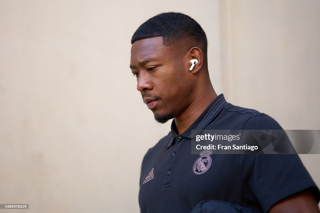 David Alba David Alaba of Real Madrid arrives to the stadium during the LaLiga ...