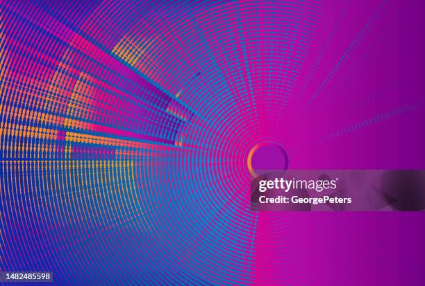 web3 background with zoom effect motion blur - diminishing perspective geometric stock illustrations