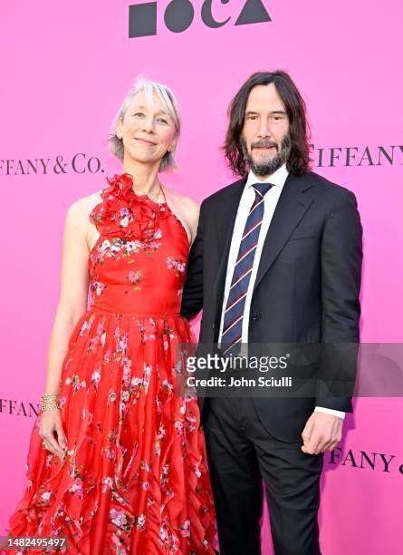 Alexandra Grant and Keanu Reeves attend MOCA Gala 2023 at The Geffen Contemporary at MOCA on April 15, 2023 in Los Angeles, California.