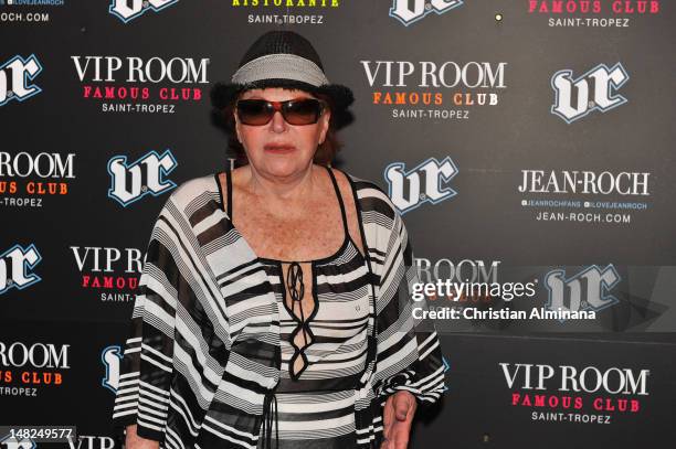 Former singer and club owner Regine also known as Regine Choukroun arrives at VIP Room to attend the Classic Tennis Tour 2nd Edition Party on July...