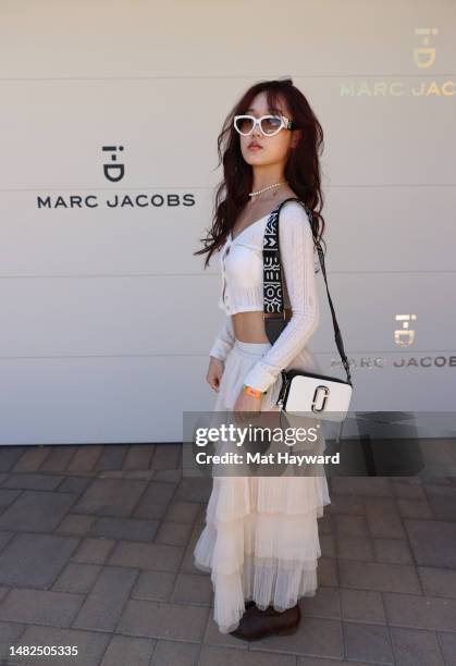 Sarah Roh attends the Marc Jacobs & i-D 'The Pre-Party' at Viking Villa on April 15, 2023 in Palm Springs, California.