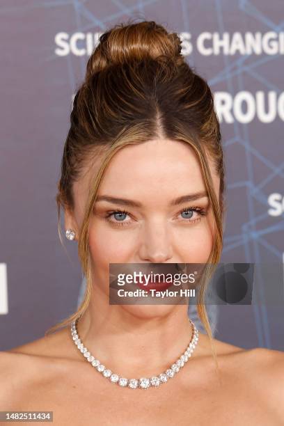 Miranda Kerr attends the 9th annual Breakthrough Prize ceremony at Academy Museum of Motion Pictures on April 15, 2023 in Los Angeles, California.