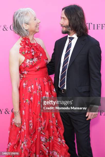 Alexandra Grant and Keanu Reeves attend the MOCA Gala 2023 at The Geffen Contemporary at MOCA on April 15, 2023 in Los Angeles, California.