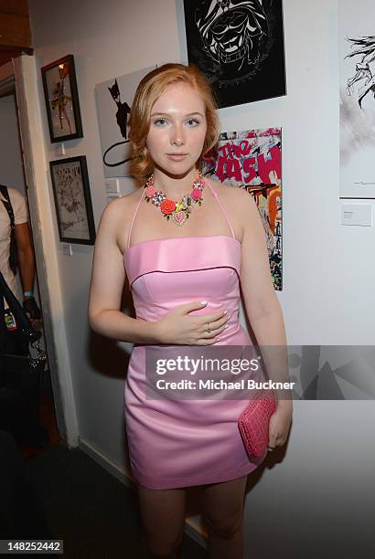 Actress Molly C. Quinn attends DC Entertainment hosts "Darkness & Light" party at San Diego Comic-Con International benefitting We Can Be Heroes held...