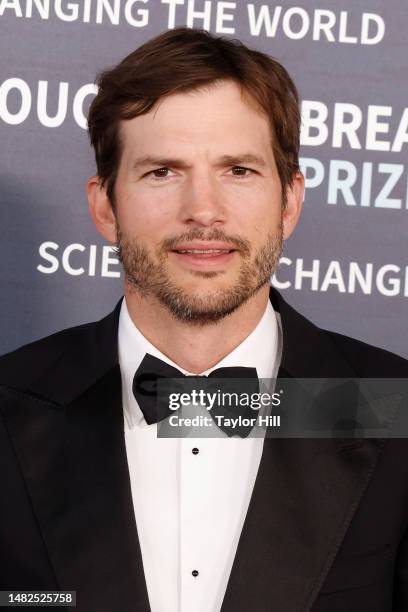 Ashton Kutcher attends the 9th annual Breakthrough Prize ceremony at Academy Museum of Motion Pictures on April 15, 2023 in Los Angeles, California.