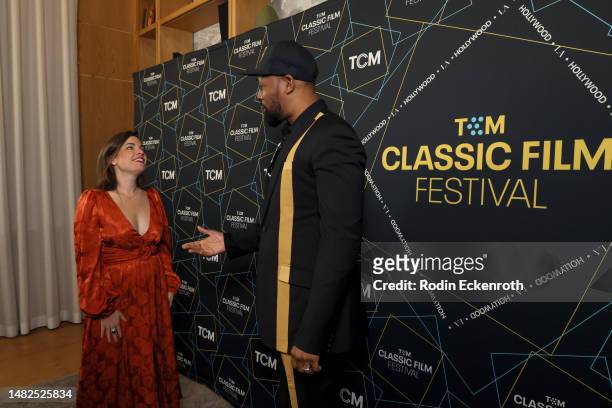 Senior Manager, Enterprises & Strategic Partnerships, Turner Classic Movies Lindsey Griffin and RZA attend the screening for “Enter the Dragon”...