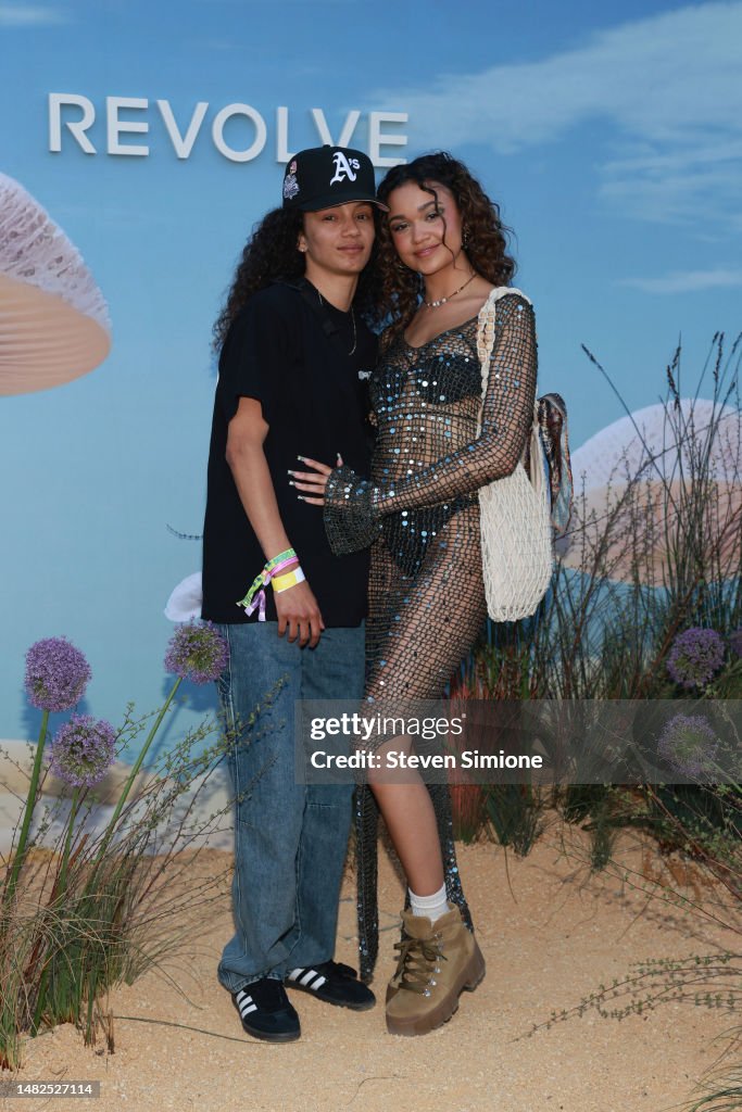 Mariah Linney and Madison Bailey attend the 2023 REVOLVE Festival on