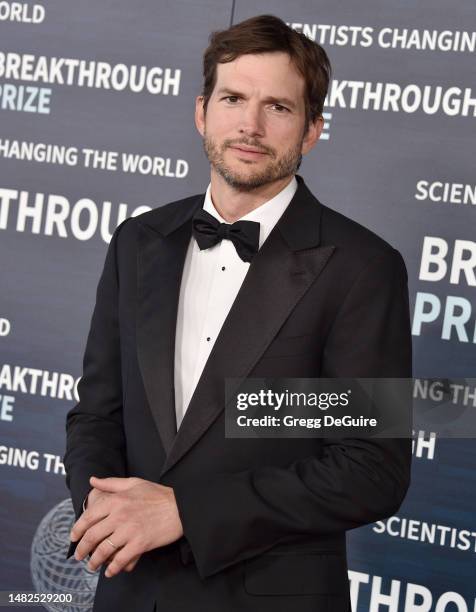 Ashton Kutcher attends the 9th Annual Breakthrough Prize Ceremony at Academy Museum of Motion Pictures on April 15, 2023 in Los Angeles, California.
