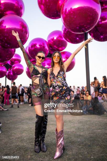 Festivalgoers attend the 2023 Coachella Valley Music and Arts Festival on April 15, 2023 in Indio, California.