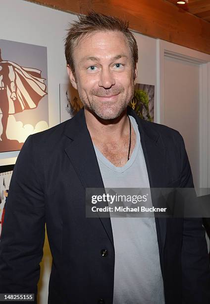 Actor Grant Bowler attends DC Entertainment hosts "Darkness & Light" party at San Diego Comic-Con International benefitting We Can Be Heroes held at...