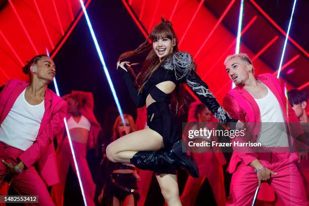 Lisa of BLACKPINK performs at the Coachella Stage during the 2023 Coachella Valley Music and Arts Festival on April 15, 2023 in Indio, California.