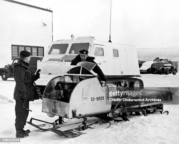Members of Canada's military participate in a Strike Force Operation in the Sub-Arctic region of Canada's northland, Churchill, Manitoba, Canada,...