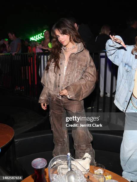 Camila Cabelloattends the Levi’s® brand presents Neon Carnival with Tequila Don Julio on April 15, 2023 in Thermal, California.